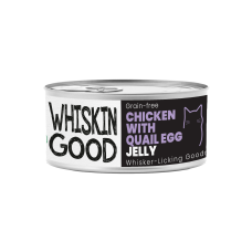 WhiskinGood Wet Food Chic w/Quail Egg Jelly 70g, 509038, cat Wet Food, WhiskinGood, cat Food, catsmart, Food, Wet Food